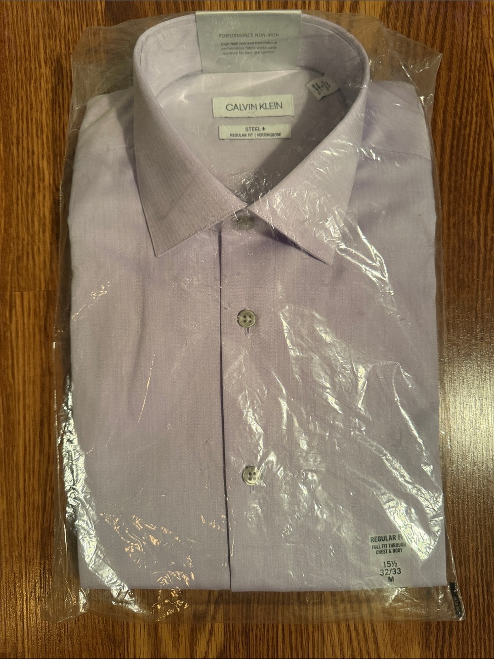 Calvin Klein Men's Lavender Dress Shirt